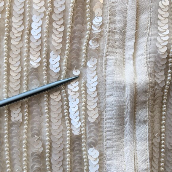 VINTAGE beaded masterpeice - 80's top and skirt, - Picture 15 of 16